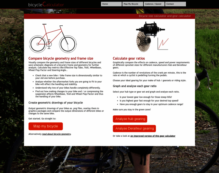 Bicyclecalculator.co.uk thumbnail