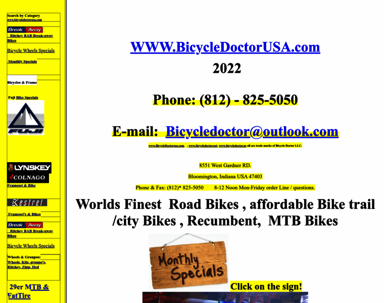 Bicycledoctorusa.com thumbnail
