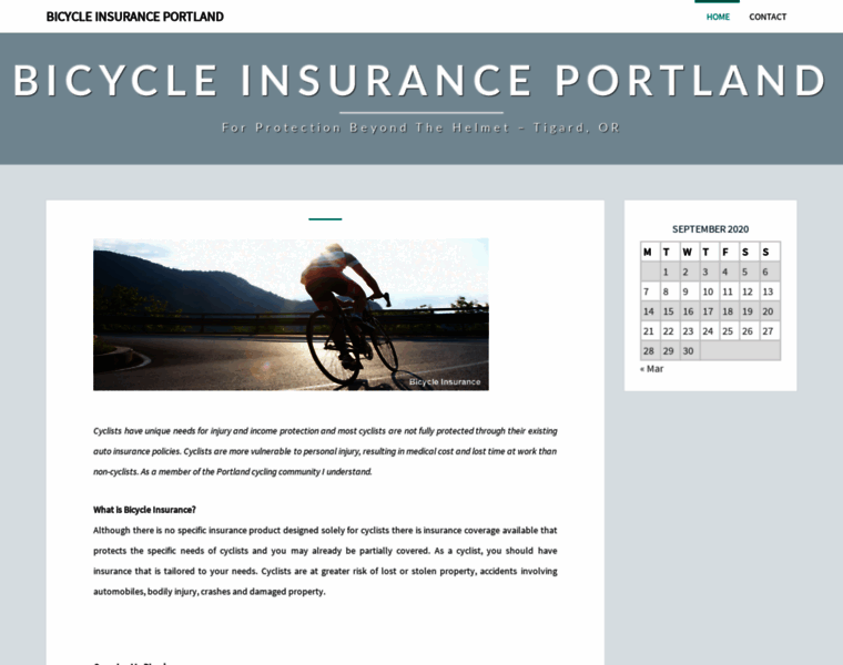 Bicycleinsuranceportland.com thumbnail