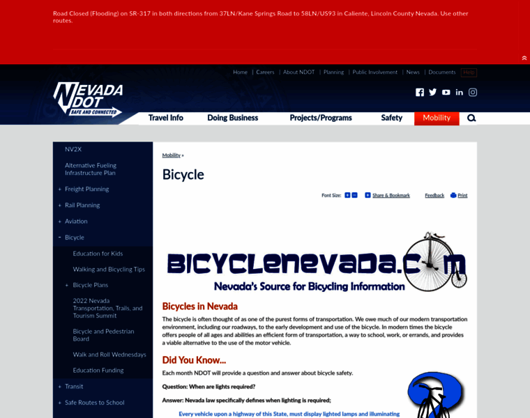 Bicyclenevada.com thumbnail