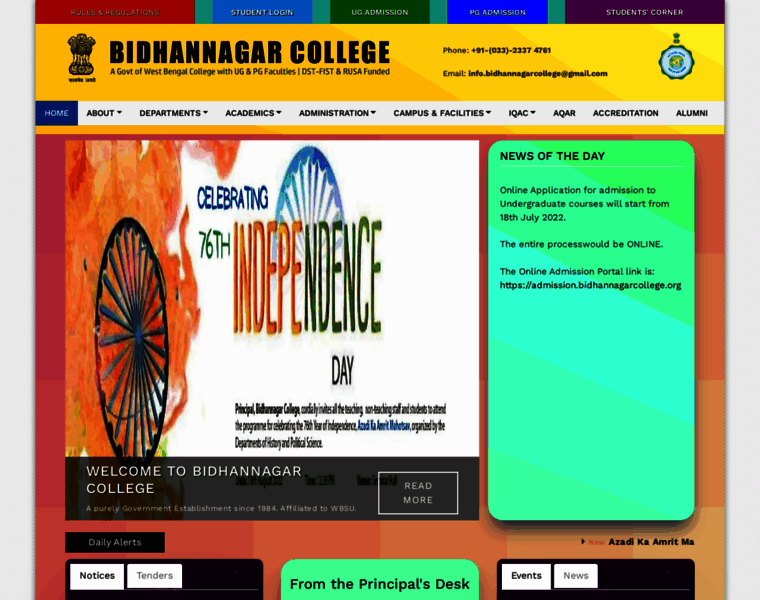 Bidhannagarcollege.org thumbnail