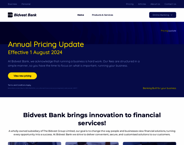 Bidvestbank.co.za thumbnail