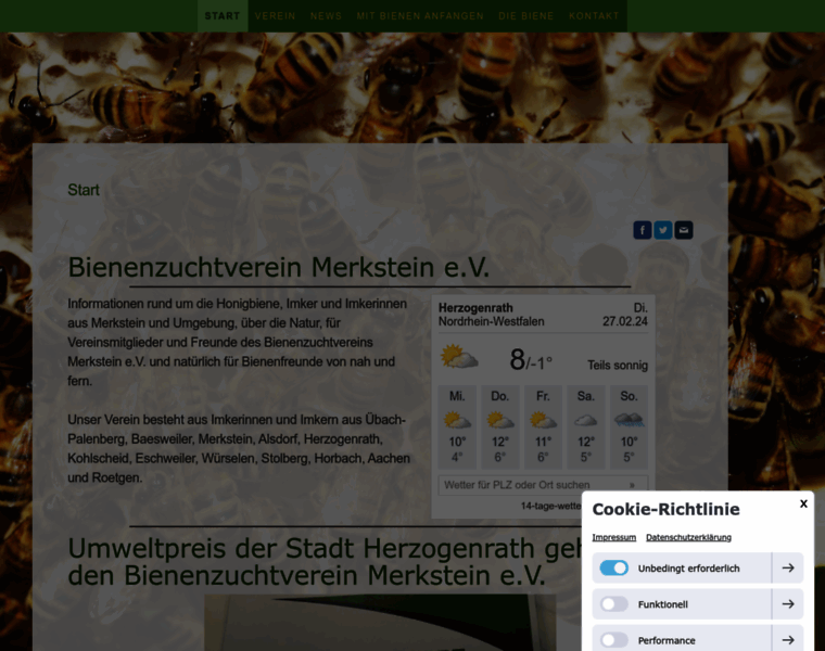 Bienenzuchtverein-merkstein.de thumbnail