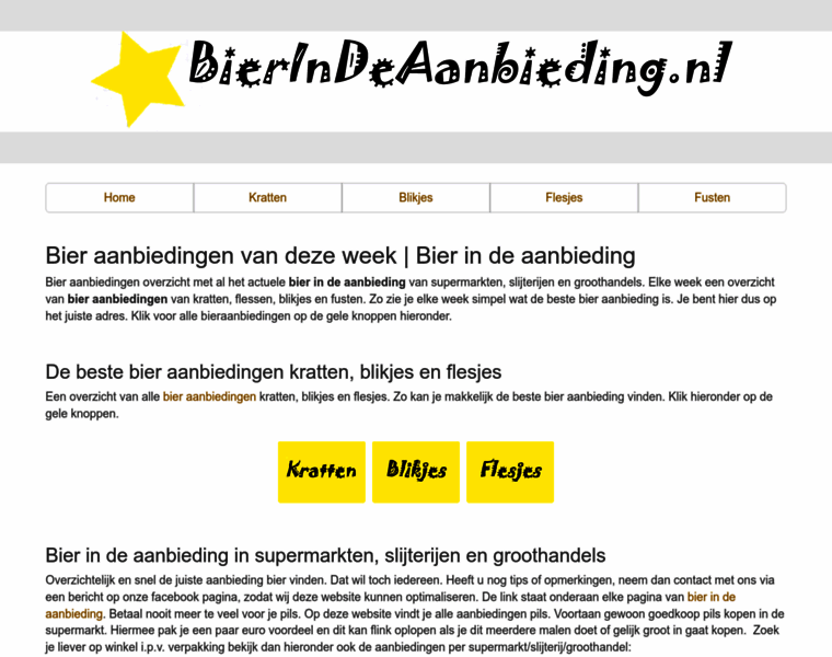Bierindeaanbieding.nl thumbnail