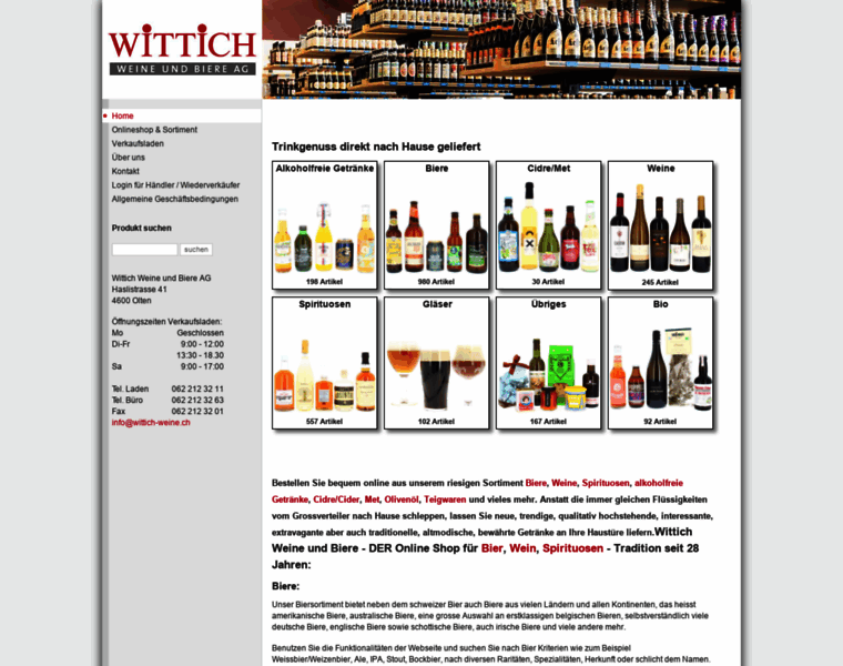 Biershop-wittich.ch thumbnail
