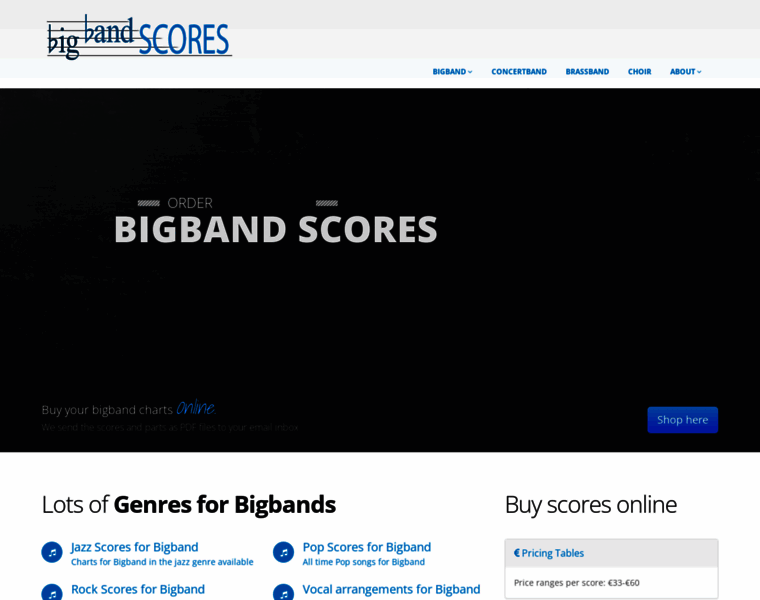 Bigband-scores.com thumbnail