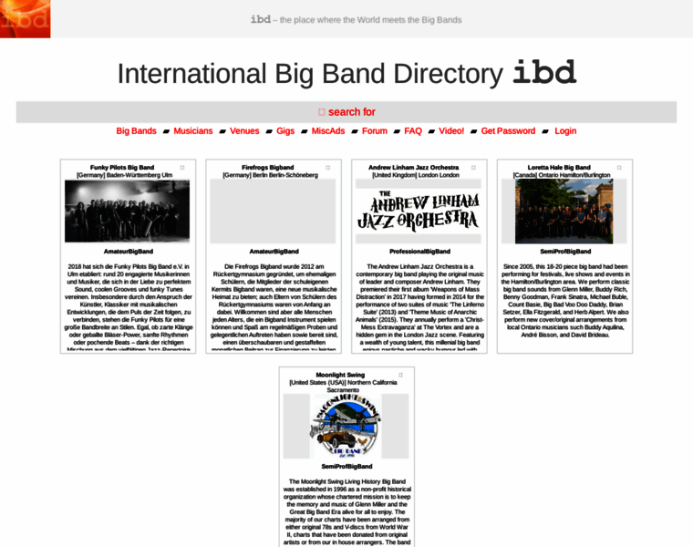 Bigbanddirectory.org thumbnail