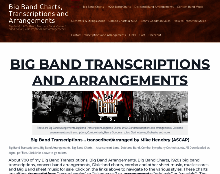 Bigbandtranscriptions.com thumbnail