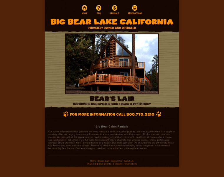 Bigbear-cabin.com thumbnail
