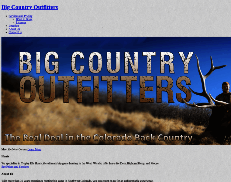 Bigcountryoutfitters.net thumbnail