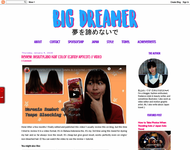 Bigdreamerblog.com thumbnail