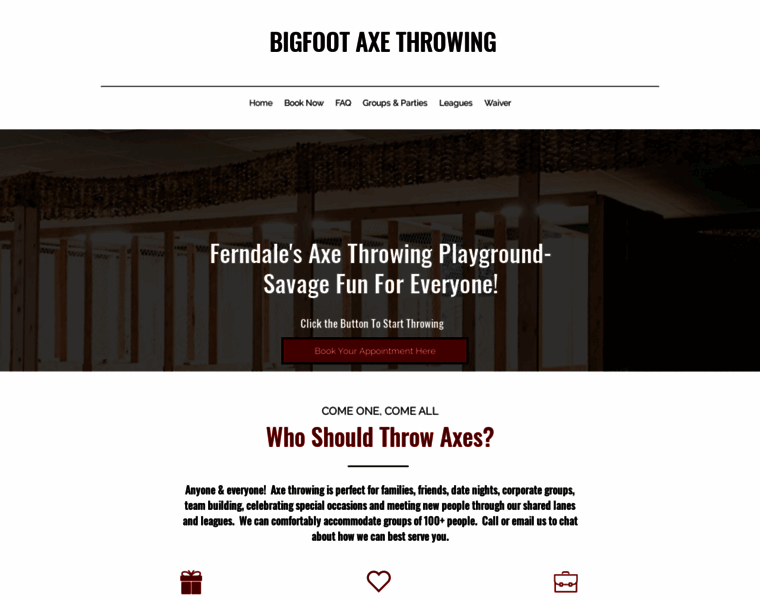 Bigfootaxethrowing.com thumbnail
