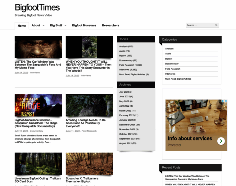 Bigfoottimes.com thumbnail