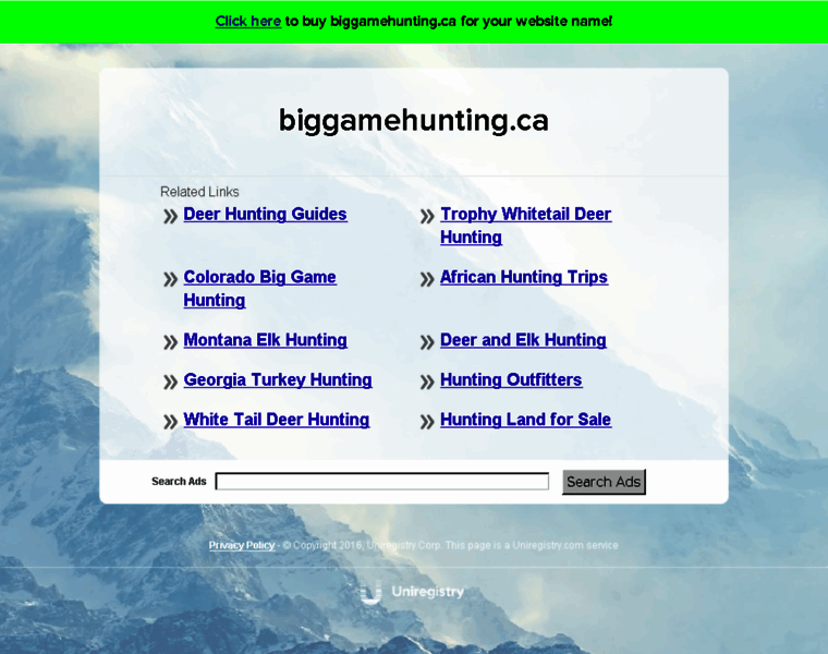 Biggamehunting.ca thumbnail
