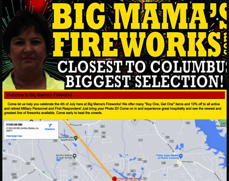 Bigmamasfireworks.com thumbnail