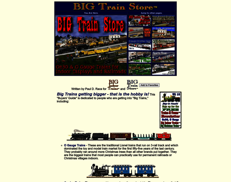 Bigtrainstore.com thumbnail