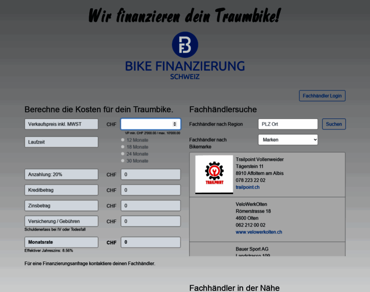 Bike-finanzierung.ch thumbnail