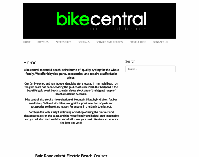 Bikecentralgc.com.au thumbnail