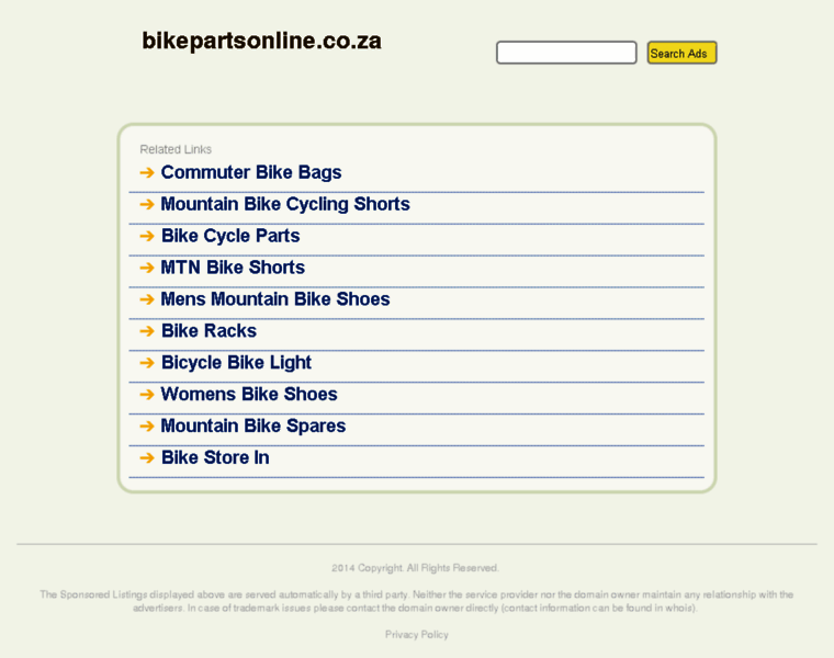 Bikepartsonline.co.za thumbnail