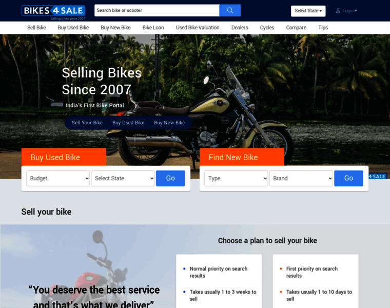 Bikes4sale.in thumbnail