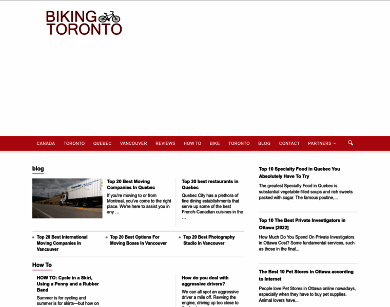 Bikingtoronto.com thumbnail