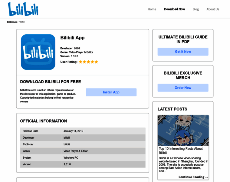 Bilibilifree.com thumbnail