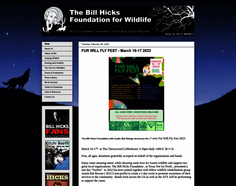 Billhicks.org thumbnail