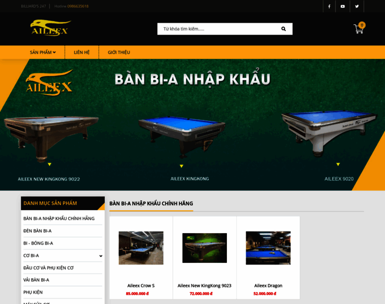 Billiardsngocmy.com.vn thumbnail