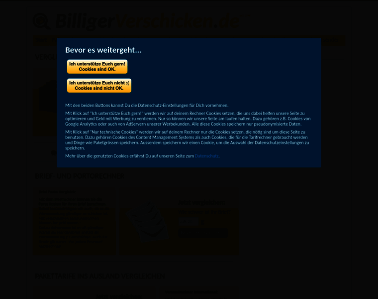 Billigerverschicken.de thumbnail Billigerverschicken.de thumbnail