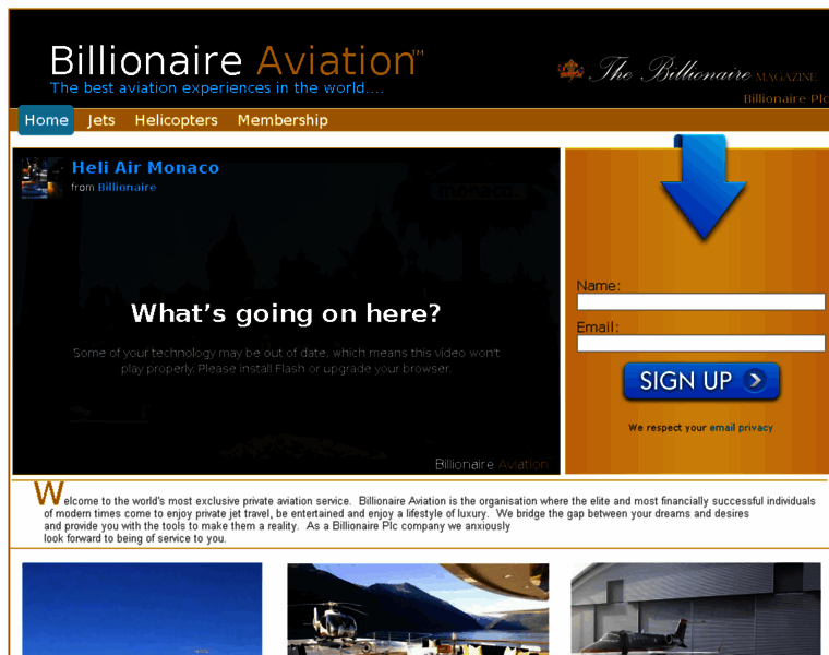 Billionaireaviation.com thumbnail
