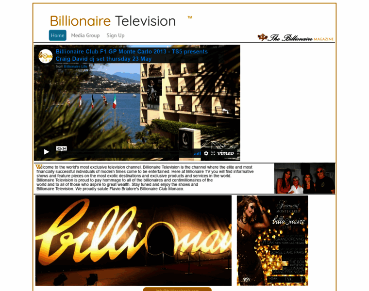 Billionairetelevision.com thumbnail
