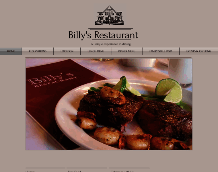 Billysrestaurant.com thumbnail
