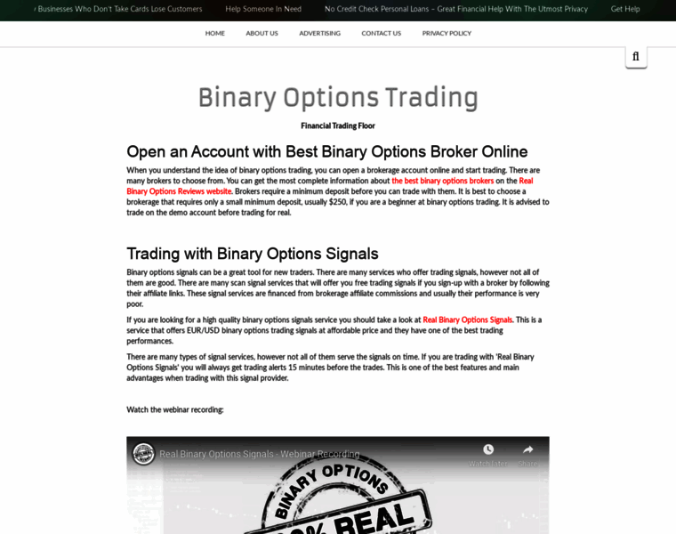 Binaryoptionstrading201.com thumbnail