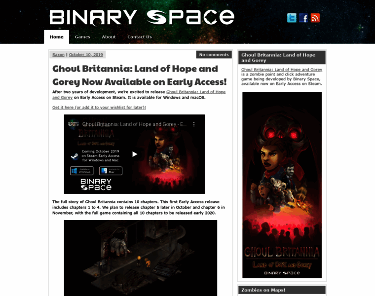 Binaryspacegames.com thumbnail