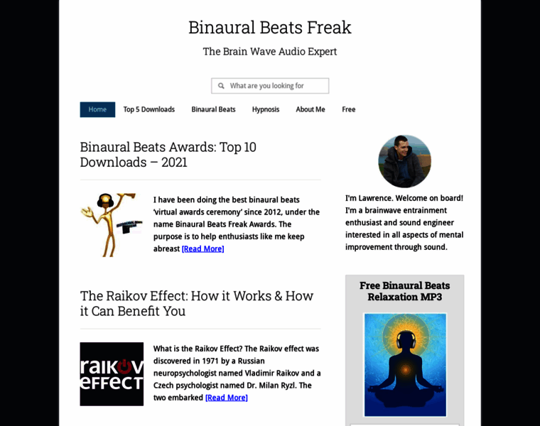 Binauralbeatsfreak.com thumbnail
