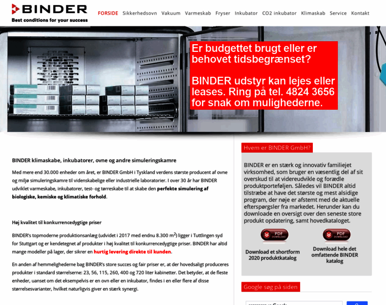 Binder-danmark.dk thumbnail