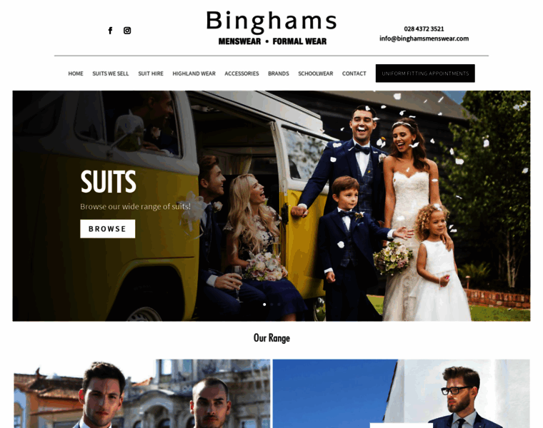 Binghamsmenswear.co.uk thumbnail