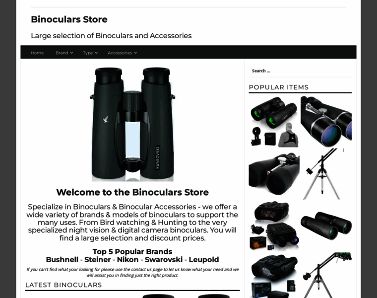 Binocularsstore.net thumbnail