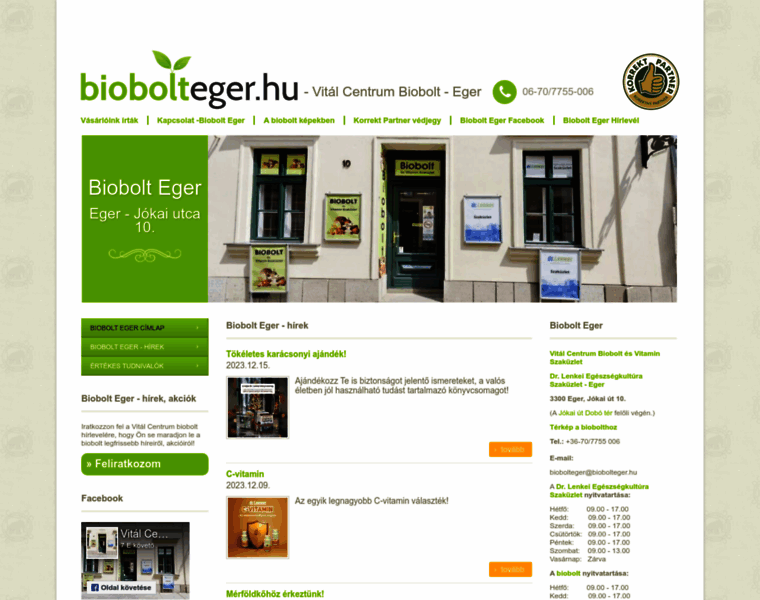 Biobolteger.hu thumbnail