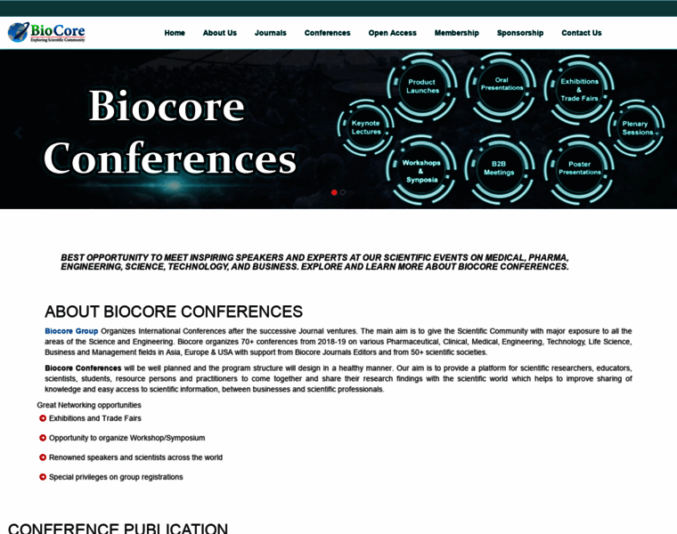 Biocoreconferences.com thumbnail