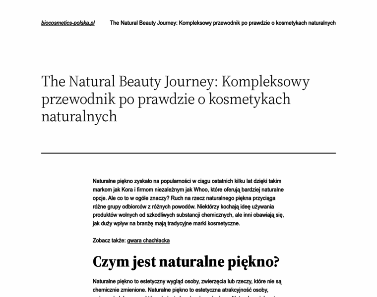 Biocosmetics-polska.pl thumbnail