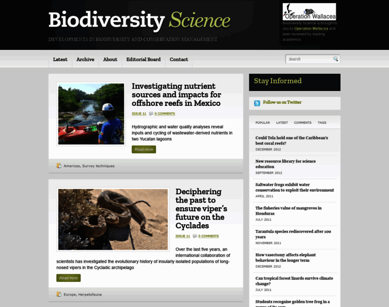 Biodiversityscience.com thumbnail