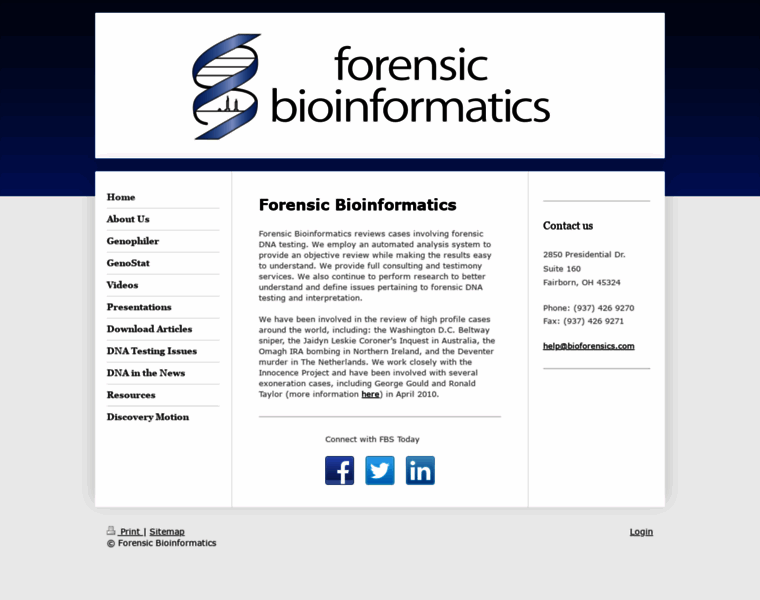 Bioforensics.com thumbnail