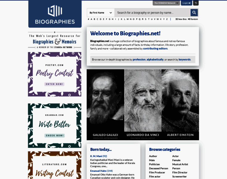 Biographies.net thumbnail Biographies.net thumbnail