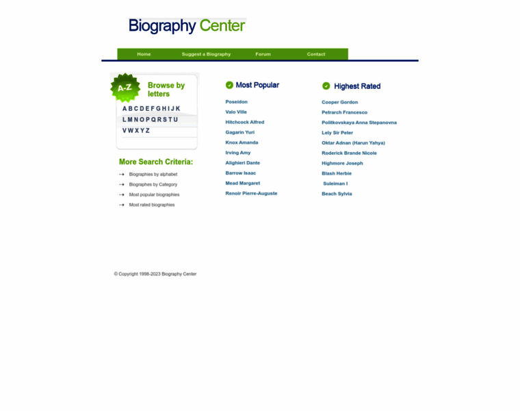 Biography-center.com thumbnail