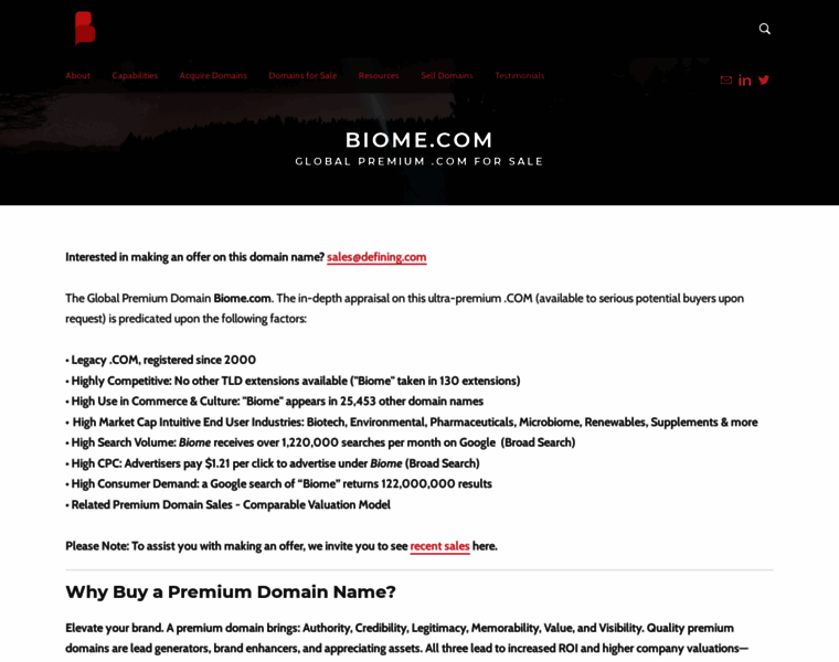 Biome.com thumbnail