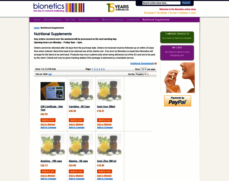 Bioneticsnutrition.co.uk thumbnail