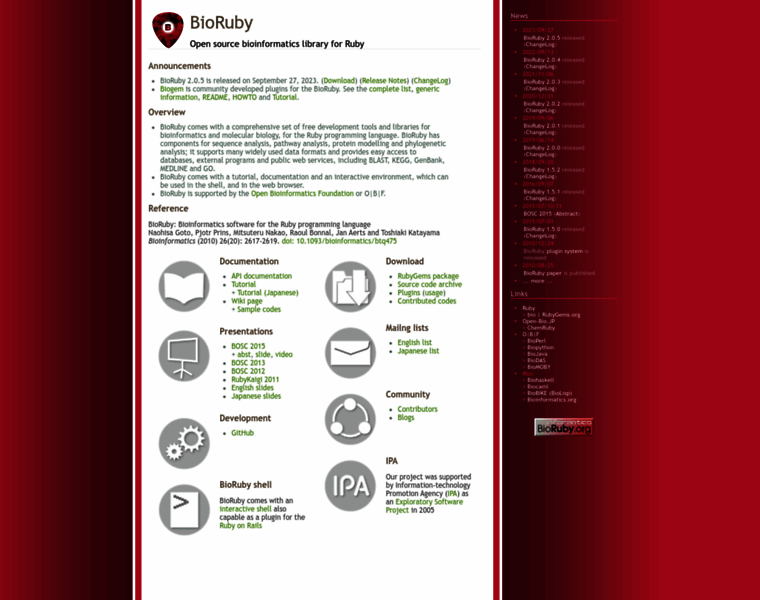 Bioruby.org thumbnail
