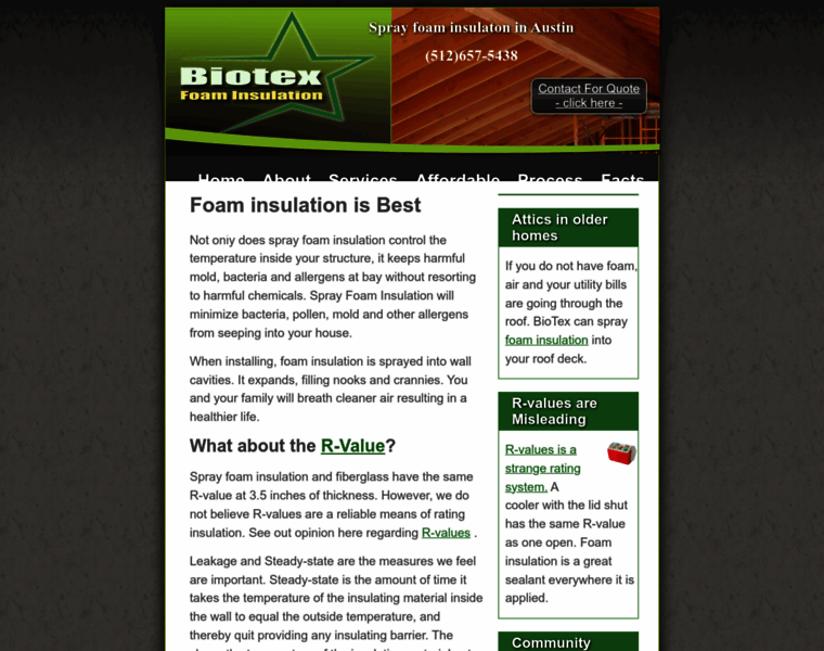 Biotexfoam.com thumbnail