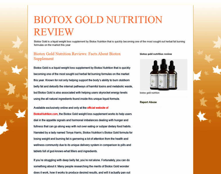 Biotoxgoldnutritionreview.blogspot.com thumbnail